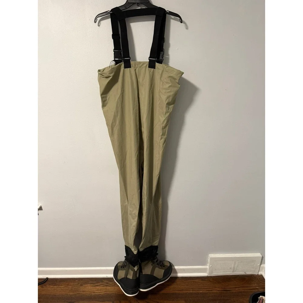 Orvis Silver Label XT Felt Waders Mens Medium 11 Tan Green 58T95211